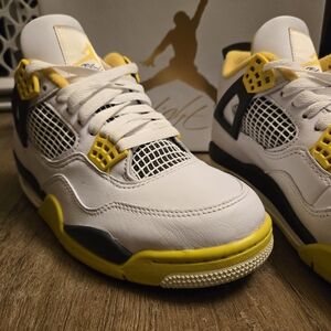 Air Jordan White and Yellow Sneakers